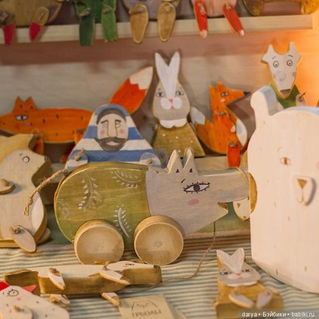 Грызли, игрушки из дерева