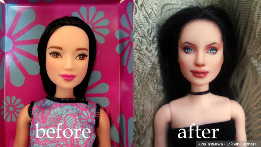 Из обычной Барби - в коллекционную куклу (фото 7)