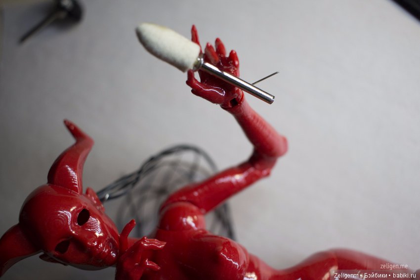 Магма. Тестовая сборка авторской шарнирной куклы (фото 2)