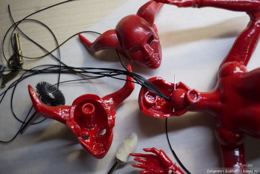 Магма. Тестовая сборка авторской шарнирной куклы (фото 10)