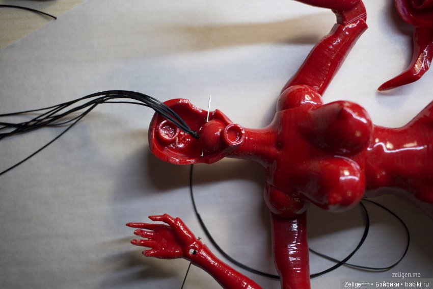 Магма. Тестовая сборка авторской шарнирной куклы (фото 9)