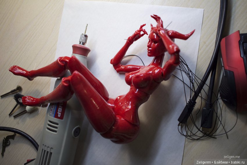 Магма. Тестовая сборка авторской шарнирной куклы (фото 6)