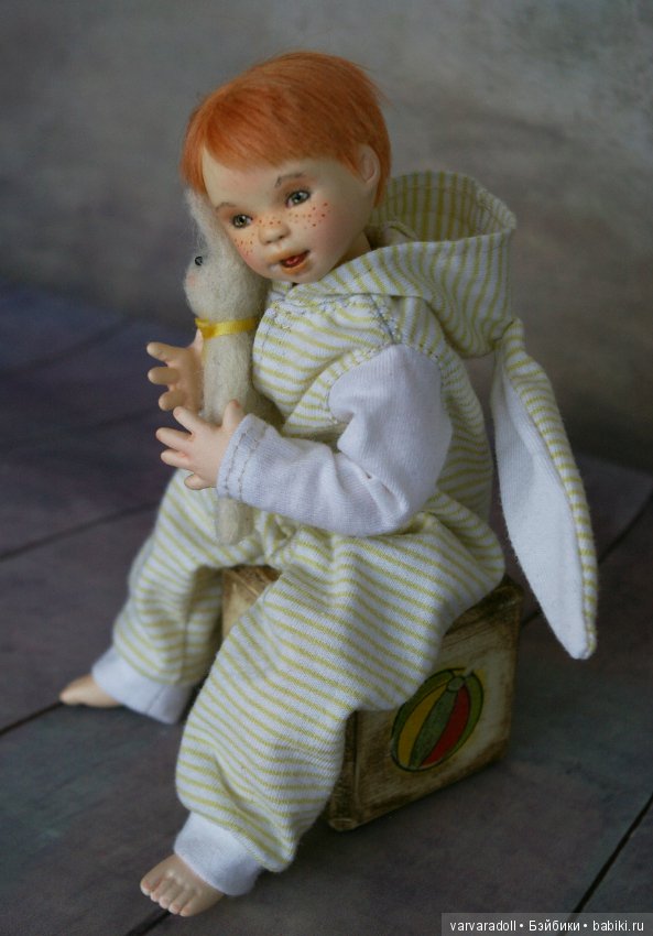 Коллекция "Крошка на ладошке". 4 шарнирные куклы ручной работы (фото 10)