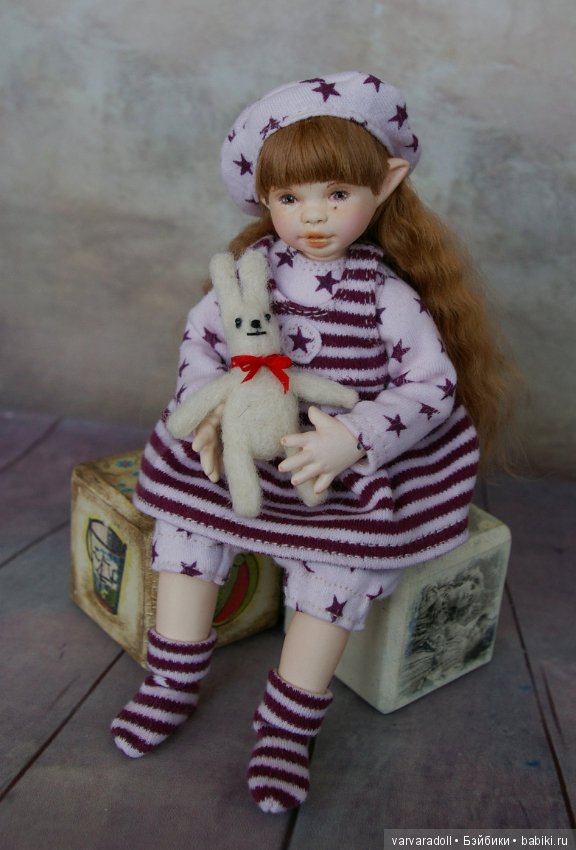 Коллекция "Крошка на ладошке". 4 шарнирные куклы ручной работы