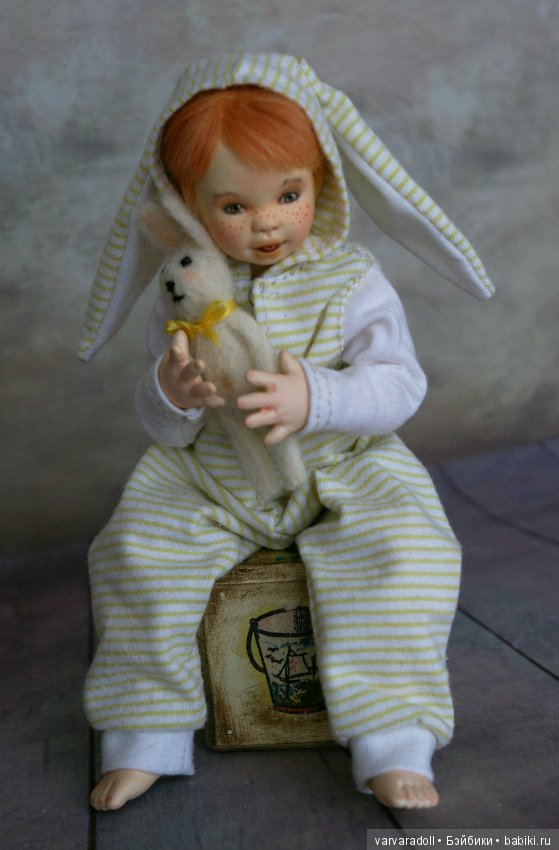 Коллекция "Крошка на ладошке". 4 шарнирные куклы ручной работы (фото 8)