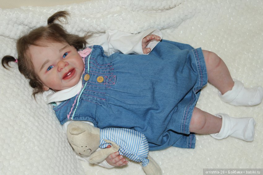 А вот и мы, уже с волосиками, кукла реборн Sweet & Sassy от Dee Stastny (фото 7)