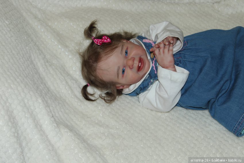 А вот и мы, уже с волосиками, кукла реборн Sweet & Sassy от Dee Stastny (фото 6)