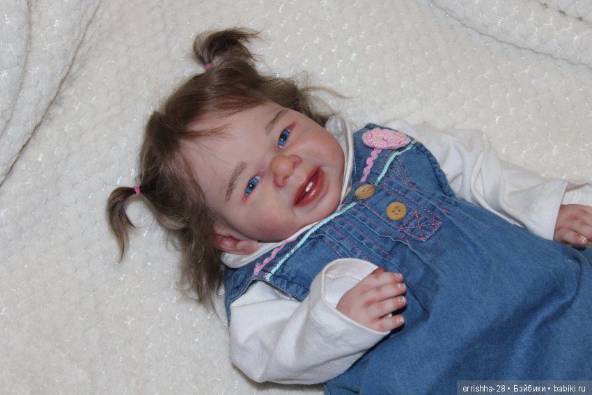 А вот и мы, уже с волосиками, кукла реборн Sweet & Sassy от Dee Stastny