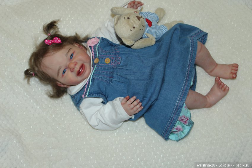 А вот и мы, уже с волосиками, кукла реборн Sweet & Sassy от Dee Stastny (фото 5)