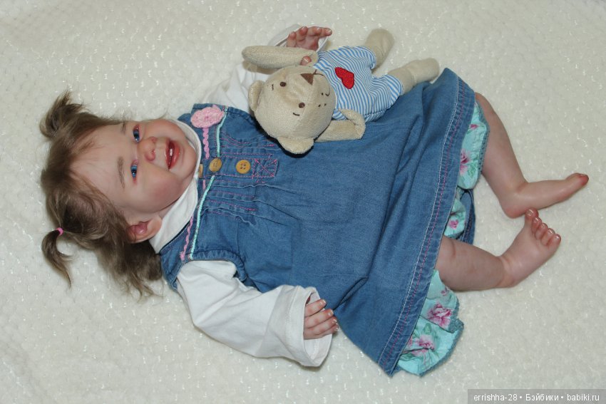 А вот и мы, уже с волосиками, кукла реборн Sweet & Sassy от Dee Stastny (фото 4)