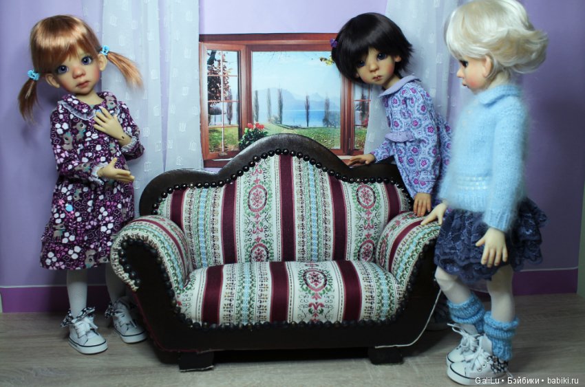 Обживаем новый диванчик — Куклы Kaye Wiggs (Кайе Виггс): авторские BJD (БЖД) (фото 5)