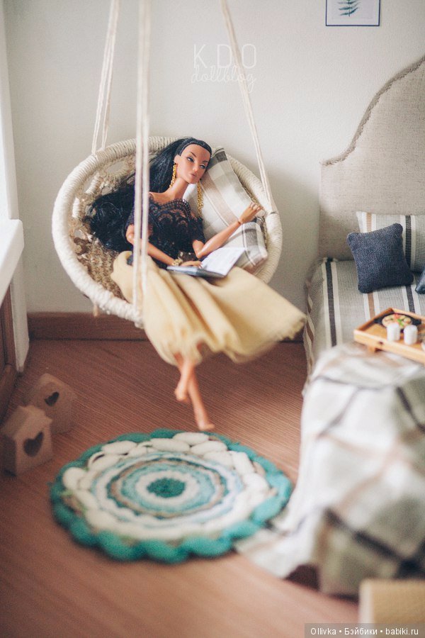 Творчество. Комплект с пастельных тонах в румбокс для кукол (фото 6)