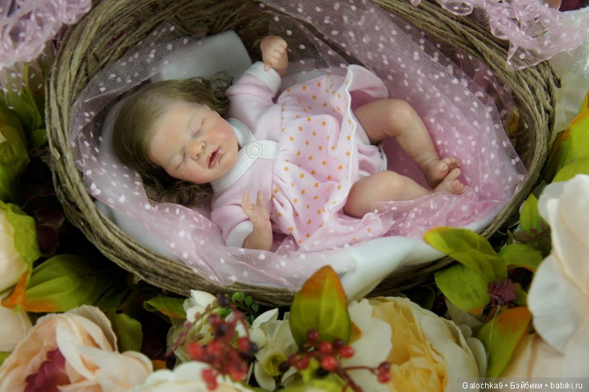Малютка Wee Patience от Иглес. Мини реборн Галины Лобашовой