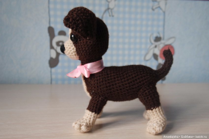 Чихуахуа Бася - игрушка вязанная крючком (фото 3)