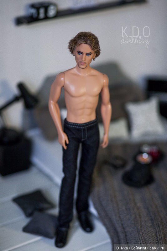 Комплект для кукольной мебели в серых тонах. Из архивного (фото 3)