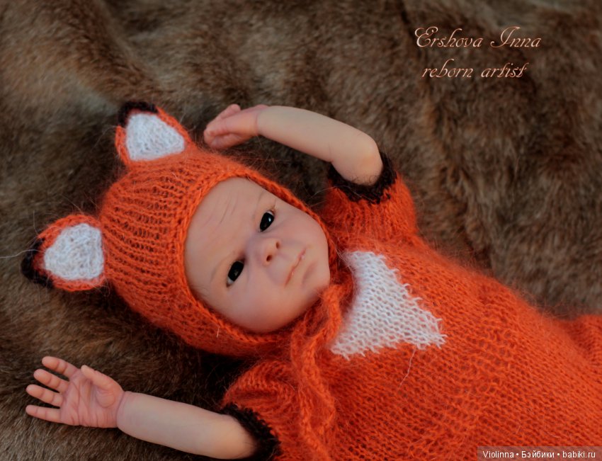 Лисенок, кукла реборн Инны Ершовой, молд Chance by Sabine Hansen (фото 6)