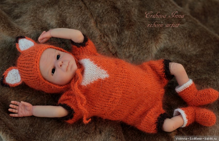 Лисенок, кукла реборн Инны Ершовой, молд Chance by Sabine Hansen (фото 5)