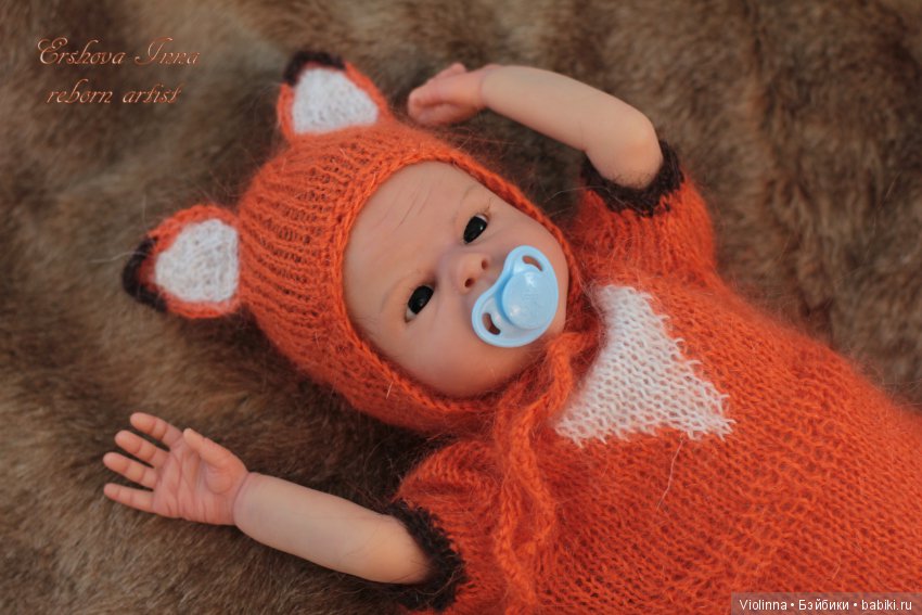 Лисенок, кукла реборн Инны Ершовой, молд Chance by Sabine Hansen (фото 7)