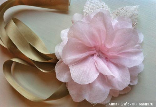 Как сделать цветы из ткани
