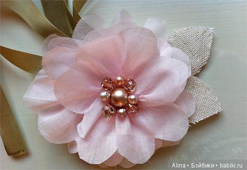 Как сделать цветы из ткани