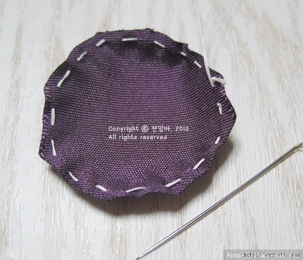 Как сделать цветы из ткани (фото 7)