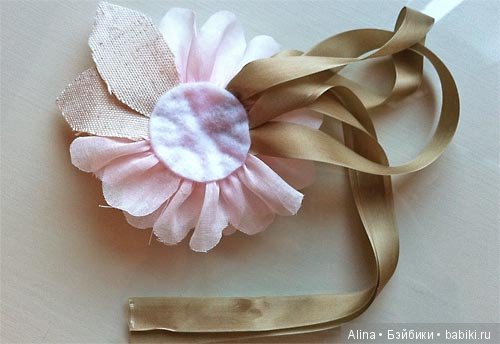 Как сделать цветы из ткани