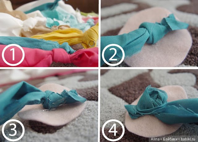 Как сделать цветы из ткани