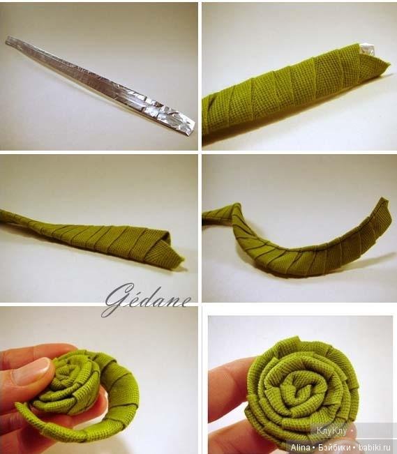 Как сделать цветы из ткани