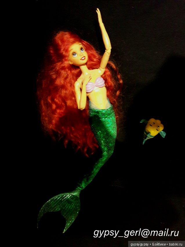 Русалочка Ариэль - Ооак куклы Принцессы Диснея (фото 2)