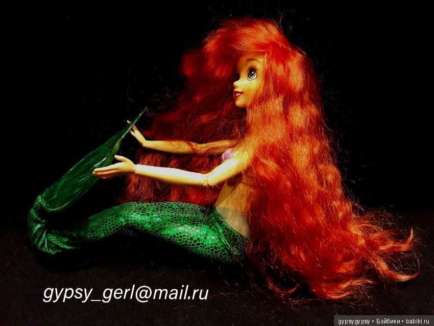 Русалочка Ариэль - Ооак куклы Принцессы Диснея (фото 7)