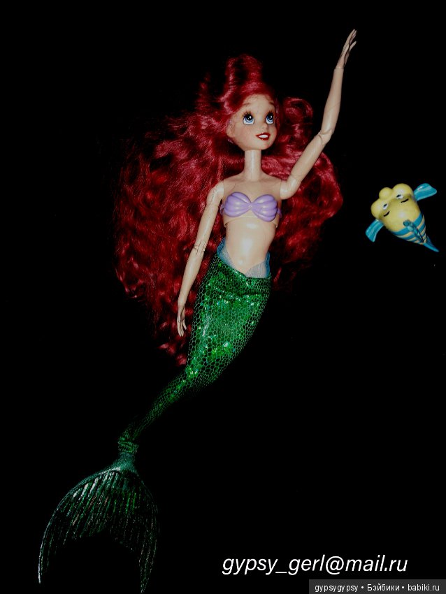 Русалочка Ариэль - Ооак куклы Принцессы Диснея (фото 5)