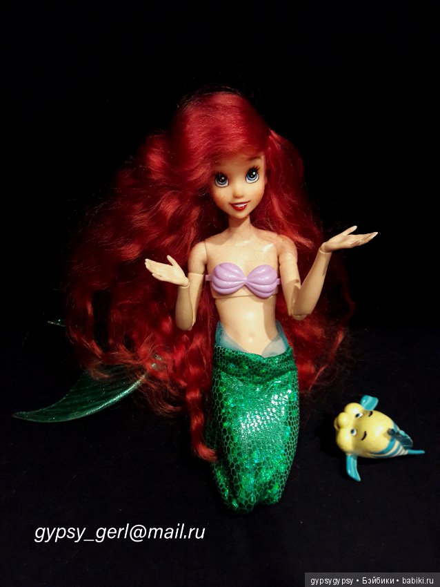 Русалочка Ариэль - Ооак куклы Принцессы Диснея (фото 9)