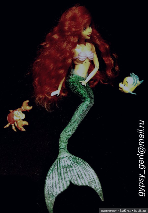 Русалочка Ариэль - Ооак куклы Принцессы Диснея (фото 4)