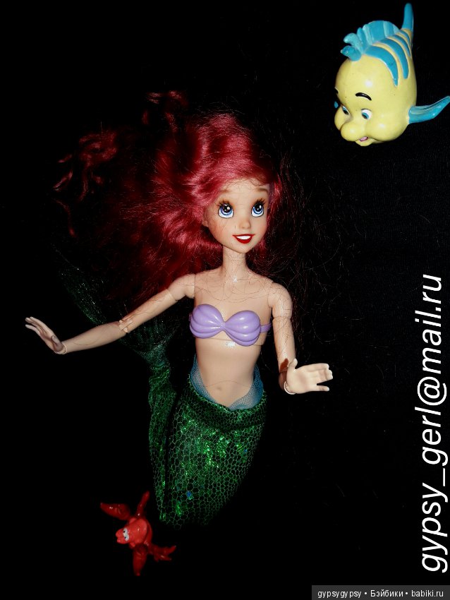 Русалочка Ариэль - Ооак куклы Принцессы Диснея (фото 3)