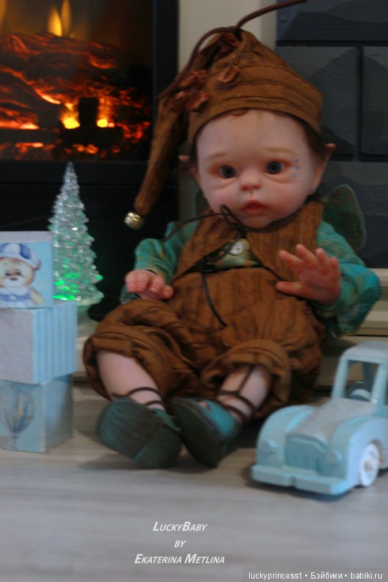 Эльфик мальчик Лука. Кукла реборн, молд Luna by Olga Auer