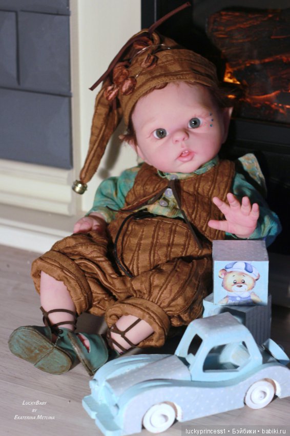 Эльфик мальчик Лука. Кукла реборн, молд Luna by Olga Auer (фото 6)