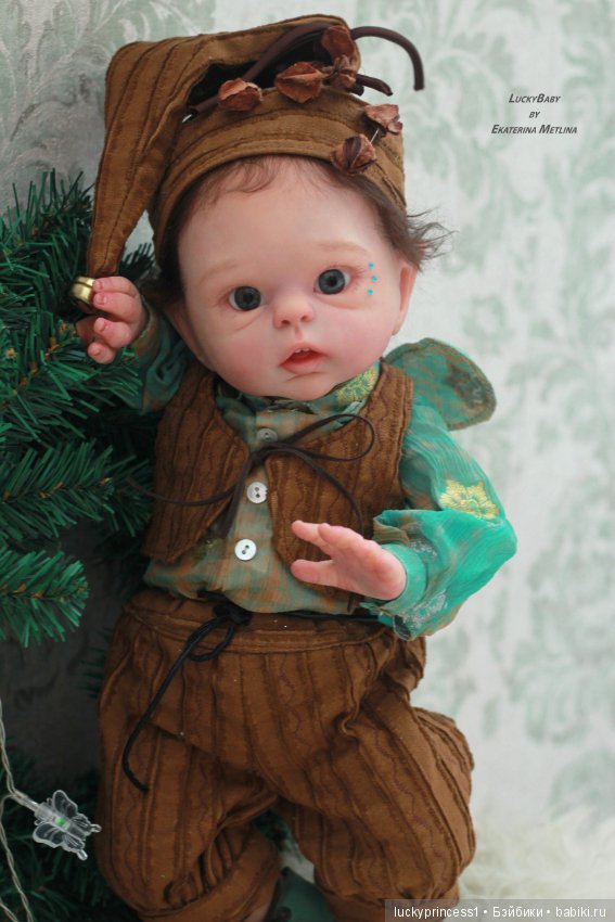 Эльфик мальчик Лука. Кукла реборн, молд Luna by Olga Auer