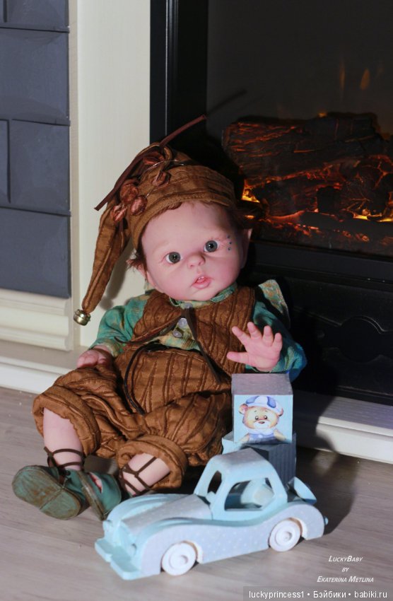 Эльфик мальчик Лука. Кукла реборн, молд Luna by Olga Auer (фото 5)