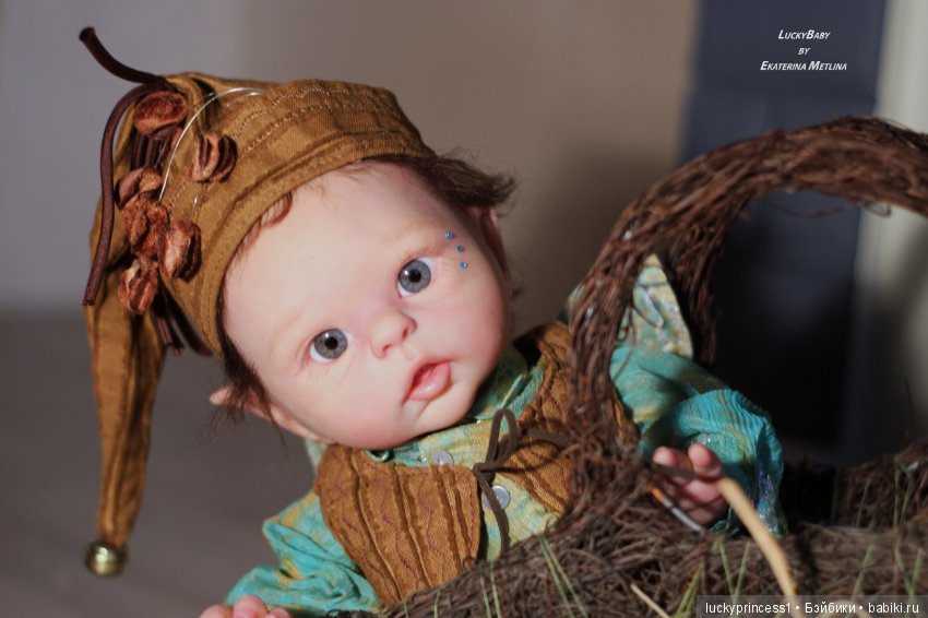Эльфик мальчик Лука. Кукла реборн, молд Luna by Olga Auer (фото 9)