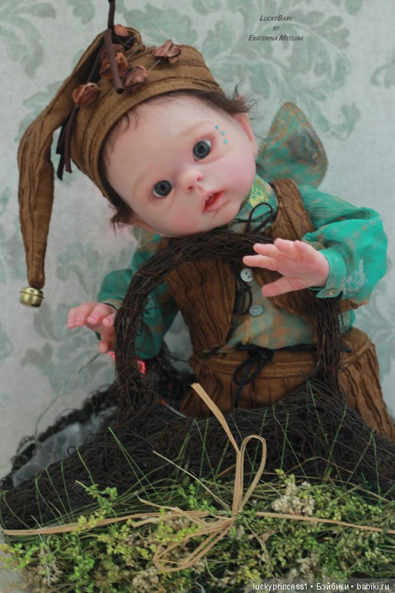 Эльфик мальчик Лука. Кукла реборн, молд Luna by Olga Auer