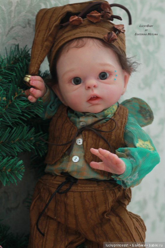 Эльфик мальчик Лука. Кукла реборн, молд Luna by Olga Auer