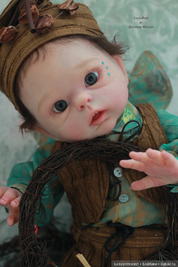 Эльфик мальчик Лука. Кукла реборн, молд Luna by Olga Auer