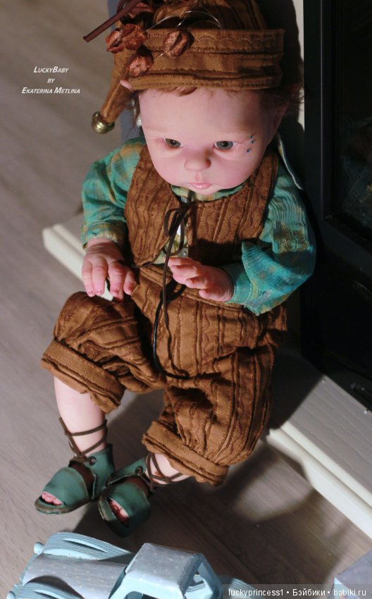 Эльфик мальчик Лука. Кукла реборн, молд Luna by Olga Auer (фото 8)