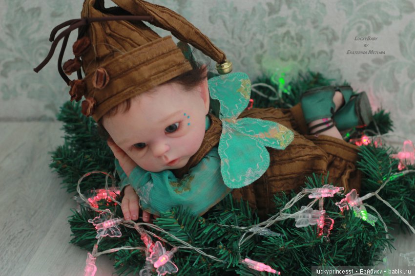 Эльфик мальчик Лука. Кукла реборн, молд Luna by Olga Auer