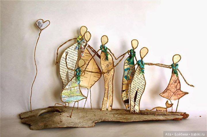 Необычное творчество, человечки из книг и проволоки (фото 8)