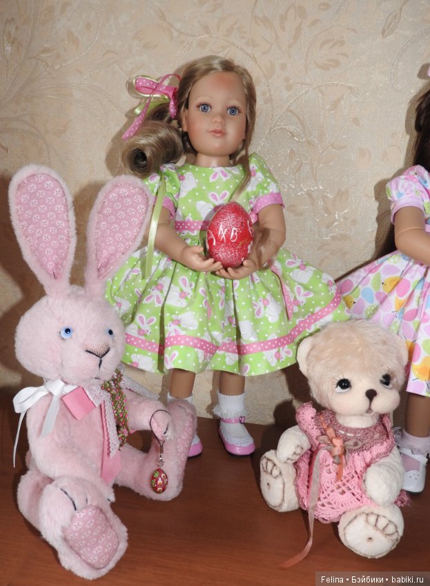 Поздравление с прекрасной Пасхой! Коллекционные куклы Kidz'n'Cats и пасхальные зайцы Ольги Кузиной (фото 6)
