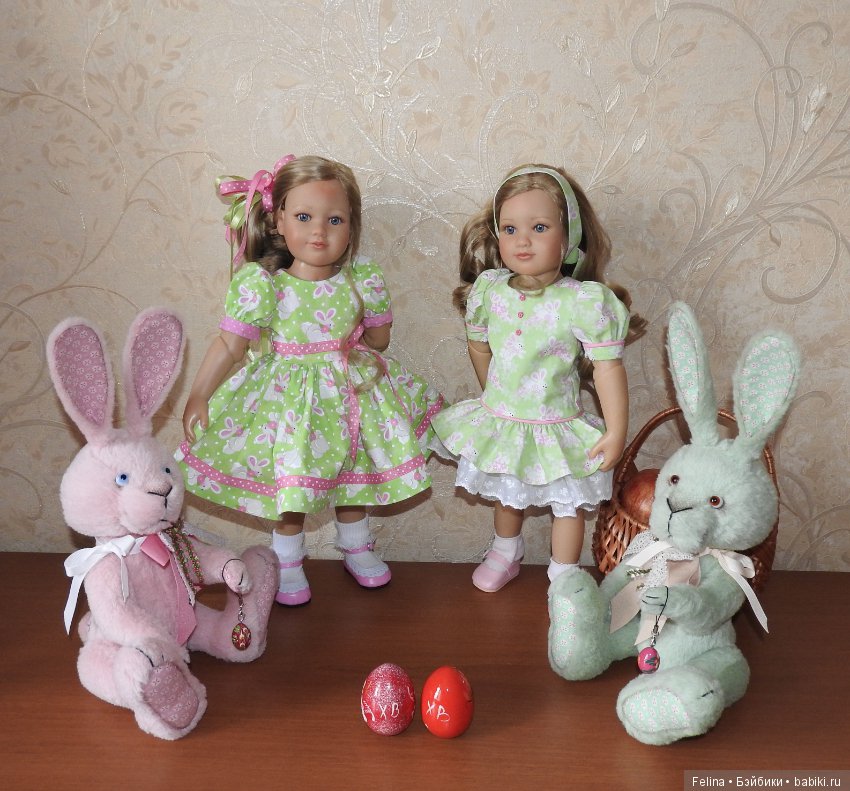 Поздравление с прекрасной Пасхой! Коллекционные куклы Kidz'n'Cats и пасхальные зайцы Ольги Кузиной (фото 3)