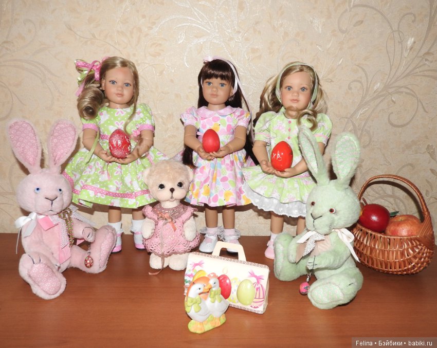 Поздравление с прекрасной Пасхой! Коллекционные куклы Kidz'n'Cats и пасхальные зайцы Ольги Кузиной (фото 9)