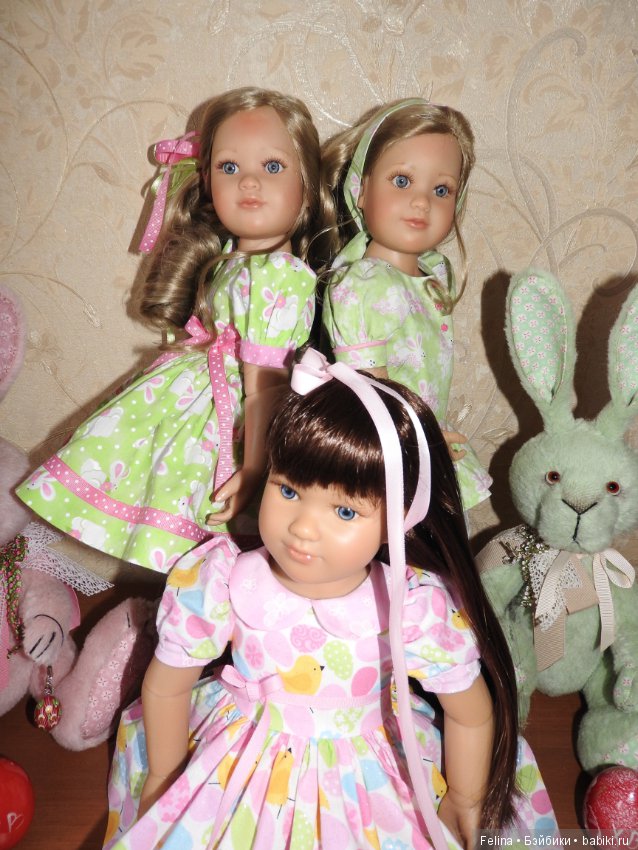 Поздравление с прекрасной Пасхой! Коллекционные куклы Kidz'n'Cats и пасхальные зайцы Ольги Кузиной