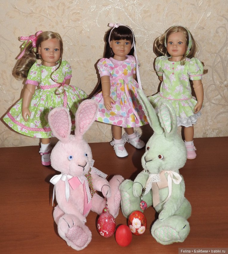 Поздравление с прекрасной Пасхой! Коллекционные куклы Kidz'n'Cats и пасхальные зайцы Ольги Кузиной